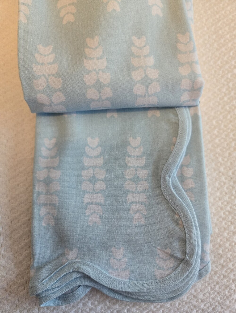 Laura Park Light Blue Printed Cotton Napkins - Set of 4 - Picture 4 of 5